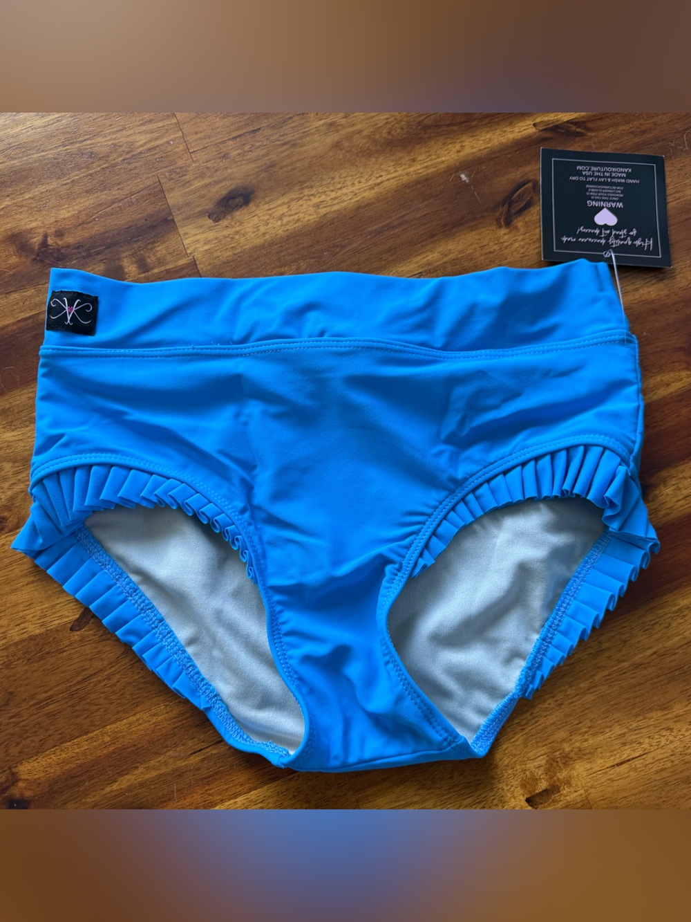 Kandi Kouture Dance Brief Ruffle Trim NWT TS 3/5